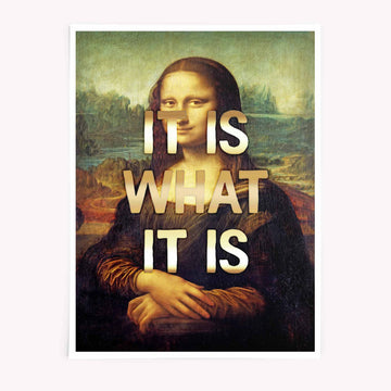 Altered Art Mona Lisa graffiti-style poster print