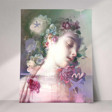 vintage graffiti wall art