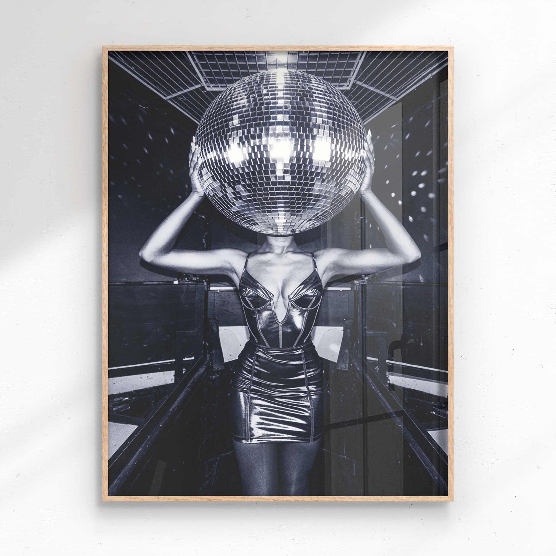 Glitterball poster print