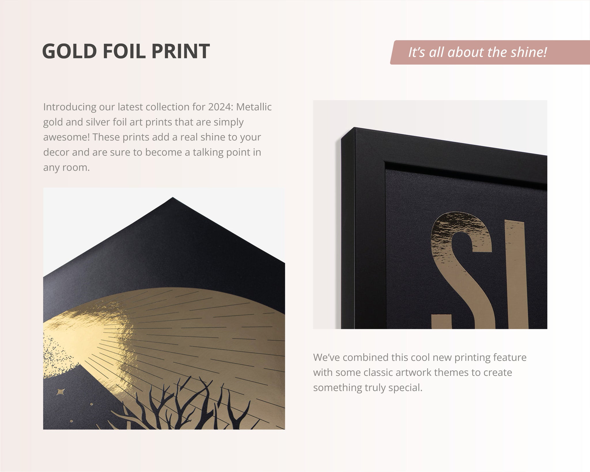 HAVE A NICE DAY GOLD FOIL PRINT