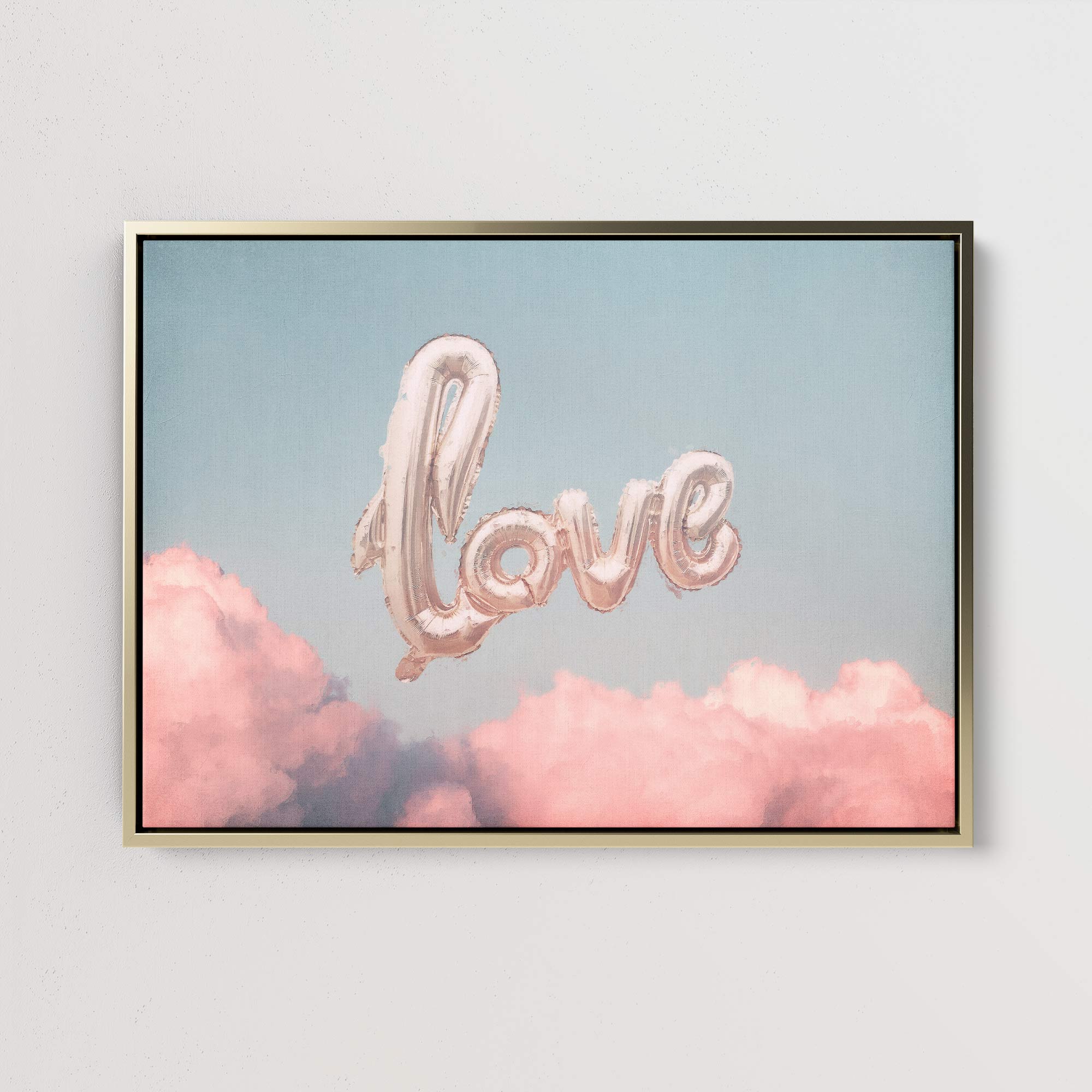 love is in the clouds print