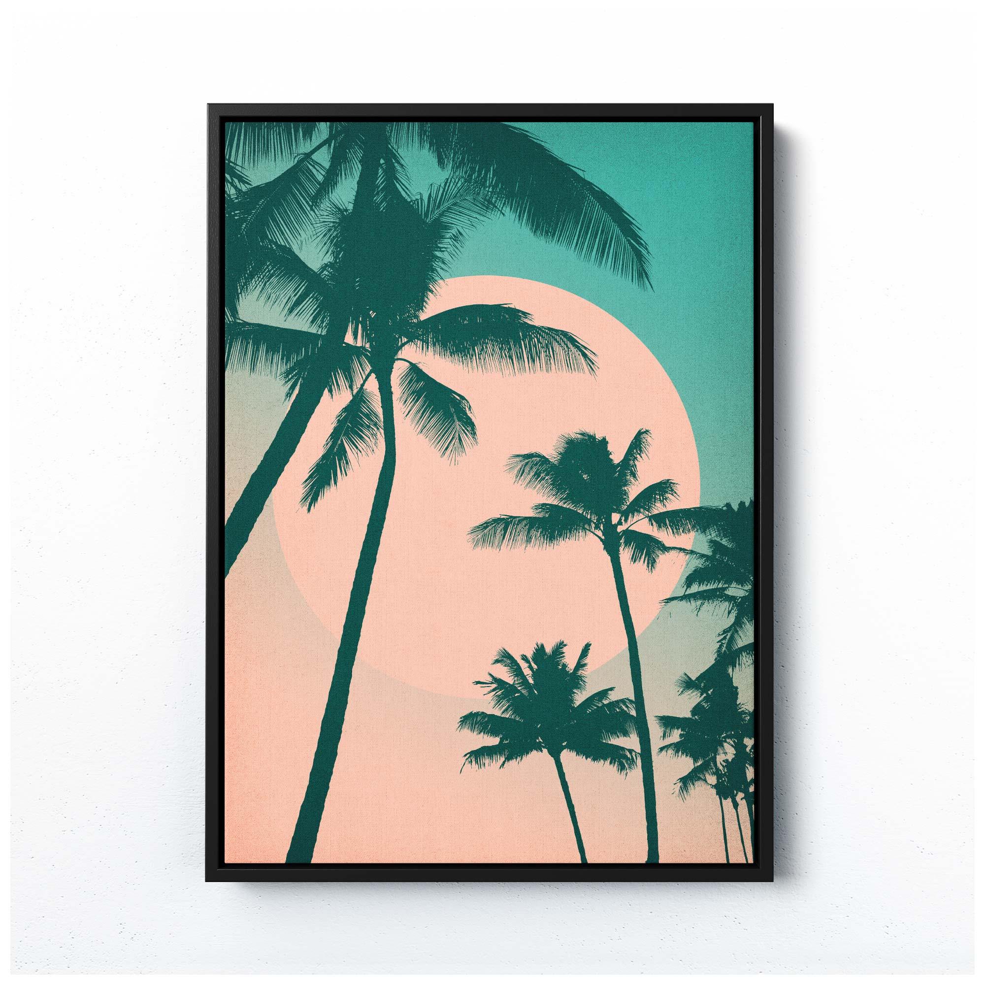 cali sun palm tree prints