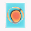 modern abstract wall art print featuring a luminous gradient sphere. A calming, design-led artwork for contemporary interiors and creative spaces.