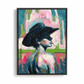 desert icon cowgirl wall art abstract western cowgirl print modern desert art