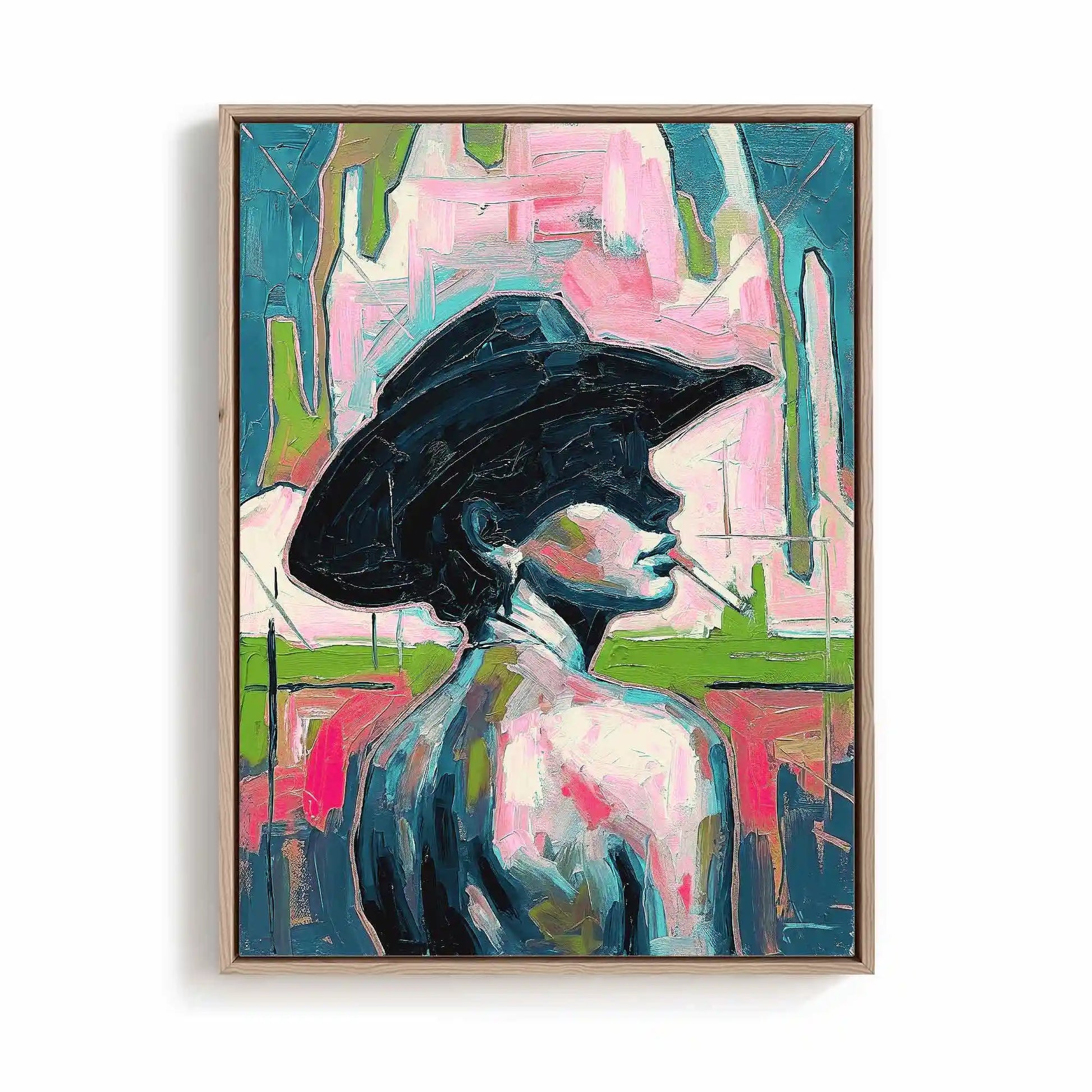 desert icon cowgirl wall art abstract western cowgirl print modern desert art