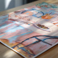 Aperitivo wall art, Italian café print, Mediterranean summer painting, Aperol Spritz artwork, rustic outdoor table decor, vintage travel aesthetic, golden hour art, European lifestyle print, relaxed summer vibes, Italy-inspired decor