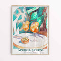 Kitchen wall scene with Italian-style Aperol Spritz artwork – perfect summer print