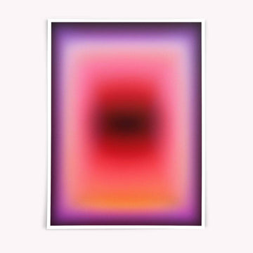 colour therapy art, retro modern wall art, maximalist wall art, minimalist abstract, meditation art print, wellbeing home decor, vivid colour artwork, red abstract poster