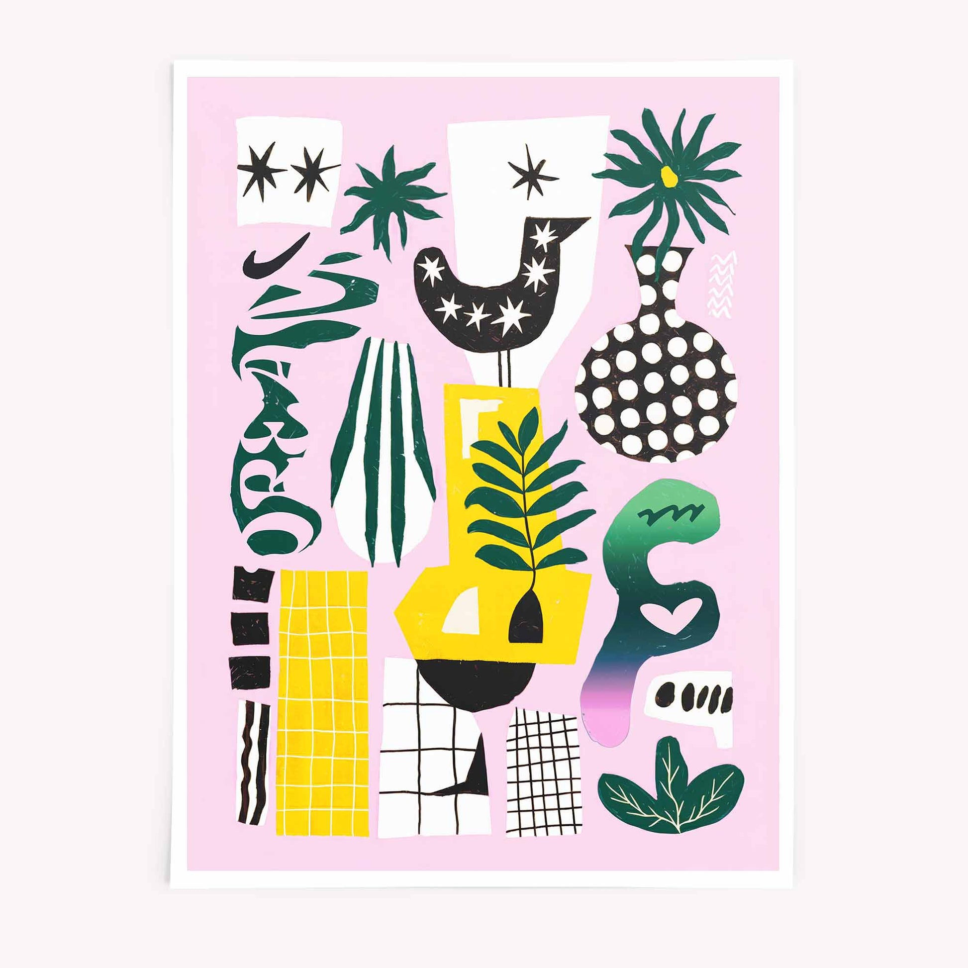 Abstract Botanical Wall Art Print - Afterhours Gallery