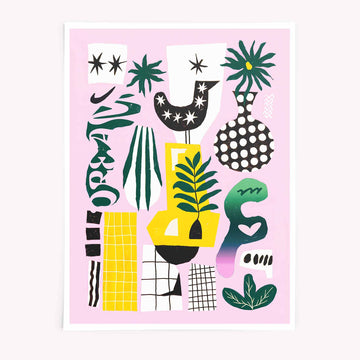 Abstract Botanical Wall Art Print - Afterhours Gallery