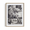 The Lion's Muse Wall Art Print, Black and White Fashion Photography, Luxury Bedroom Decor, Editorial Fashion Poster, Minimalist wall art