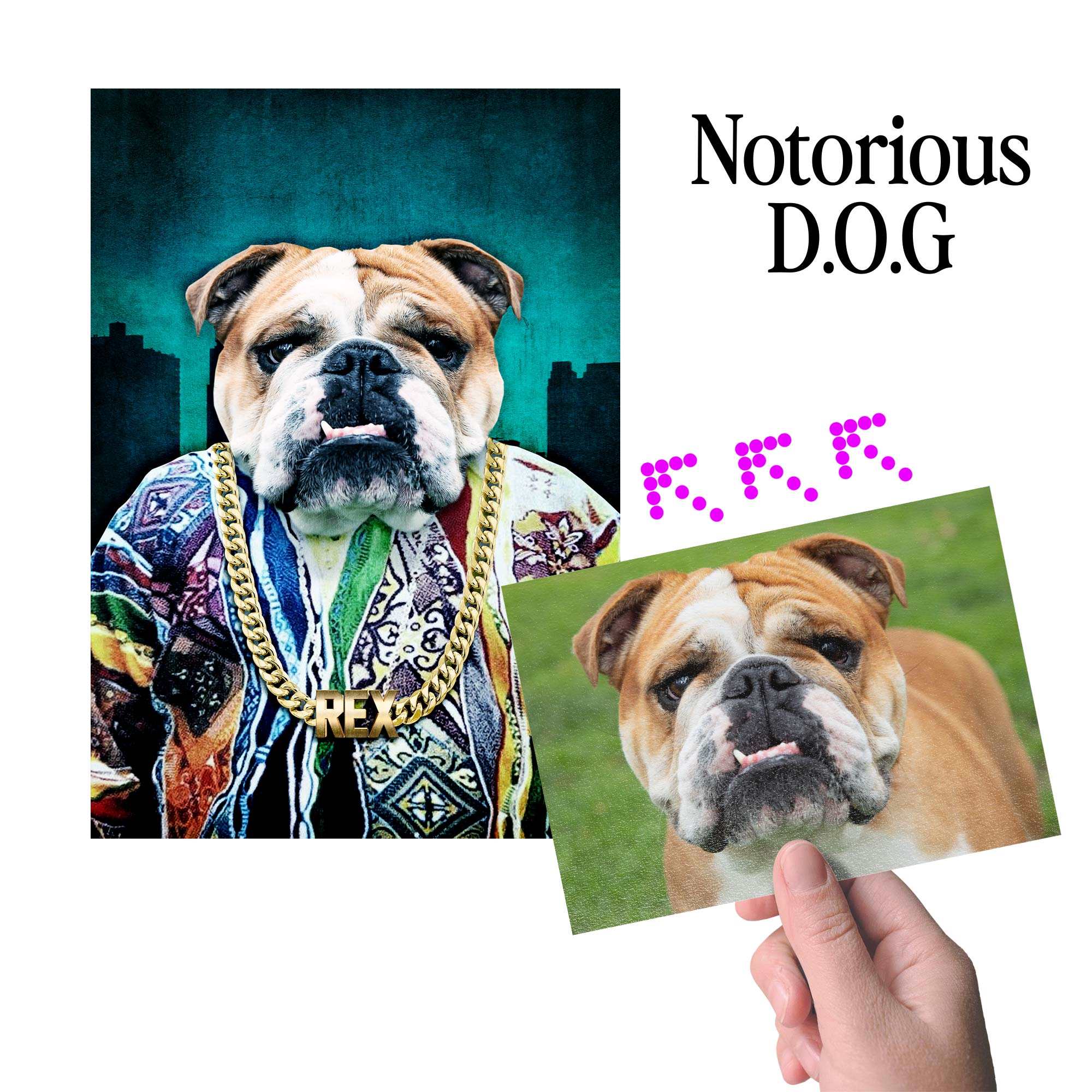 CUSTOM PET PORTRAIT - NOTORIOUS D.O.G
