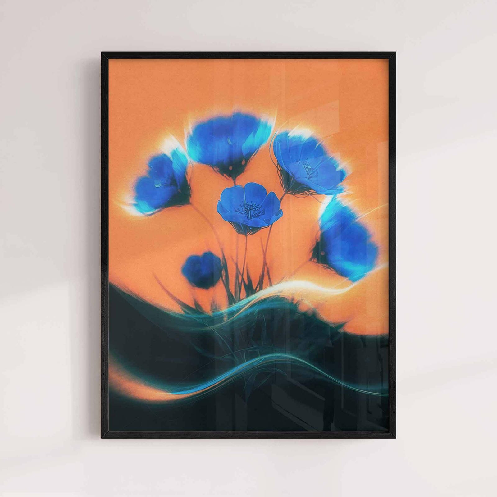 Dreamy Blurred Aesthetic Flower Wall Art Print - Afterhours Gallery