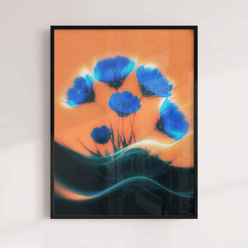 Dreamy Blurred Aesthetic Flower Wall Art Print - Afterhours Gallery