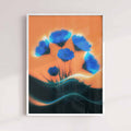 Trendy Blurred Aesthetic Flower Wall Framed Art Print - Afterhours Gallery
