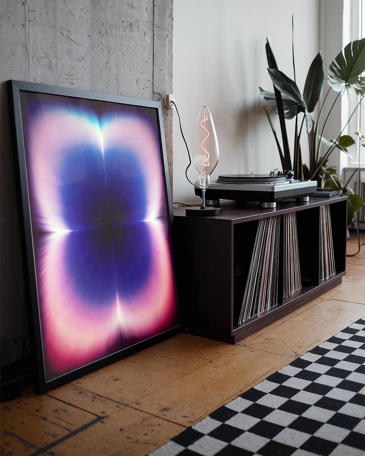 abstract gradient wall art