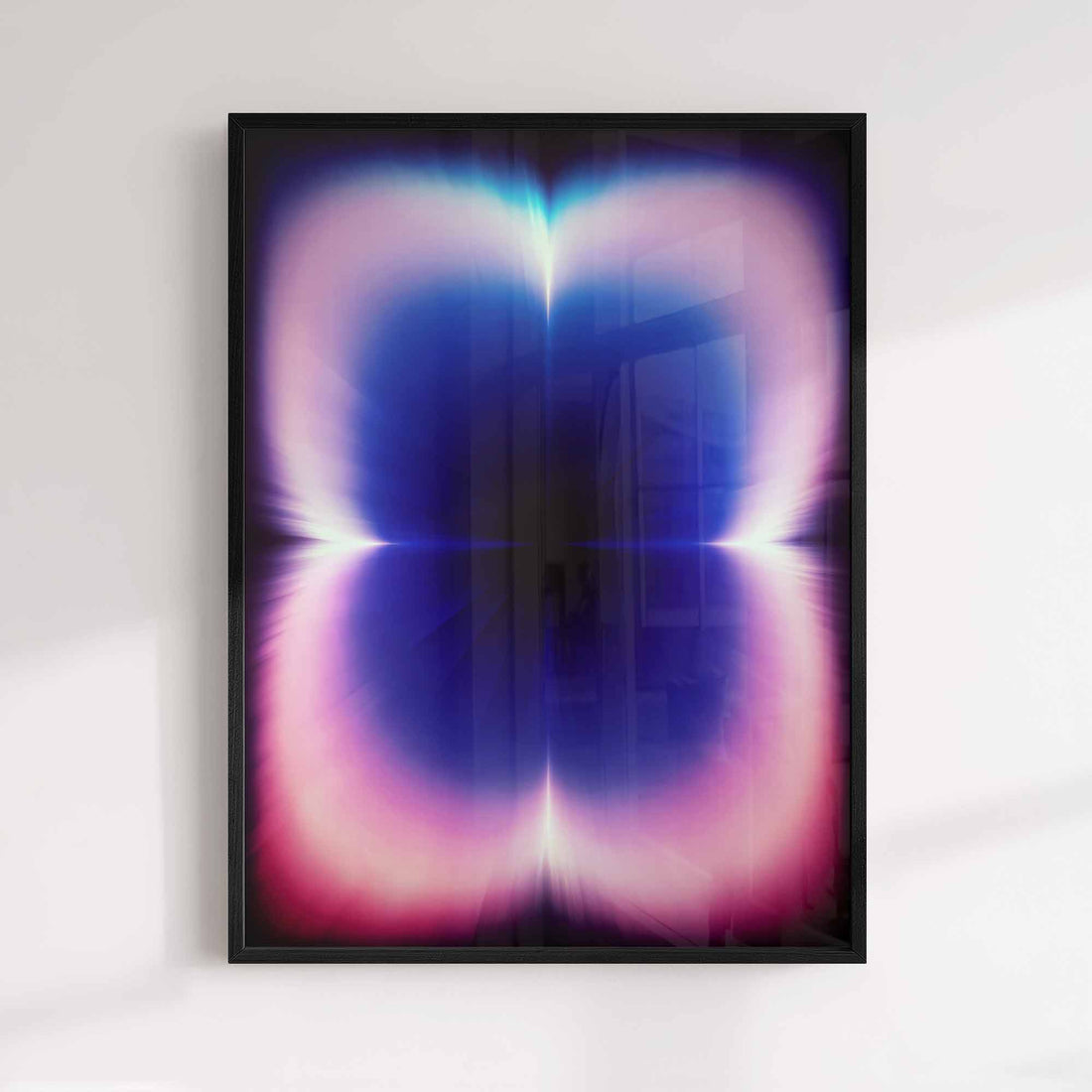 Modern Trendy Abstract Wall Art Print, Glow Gradient Artwork, Contemporary Light Art Decor