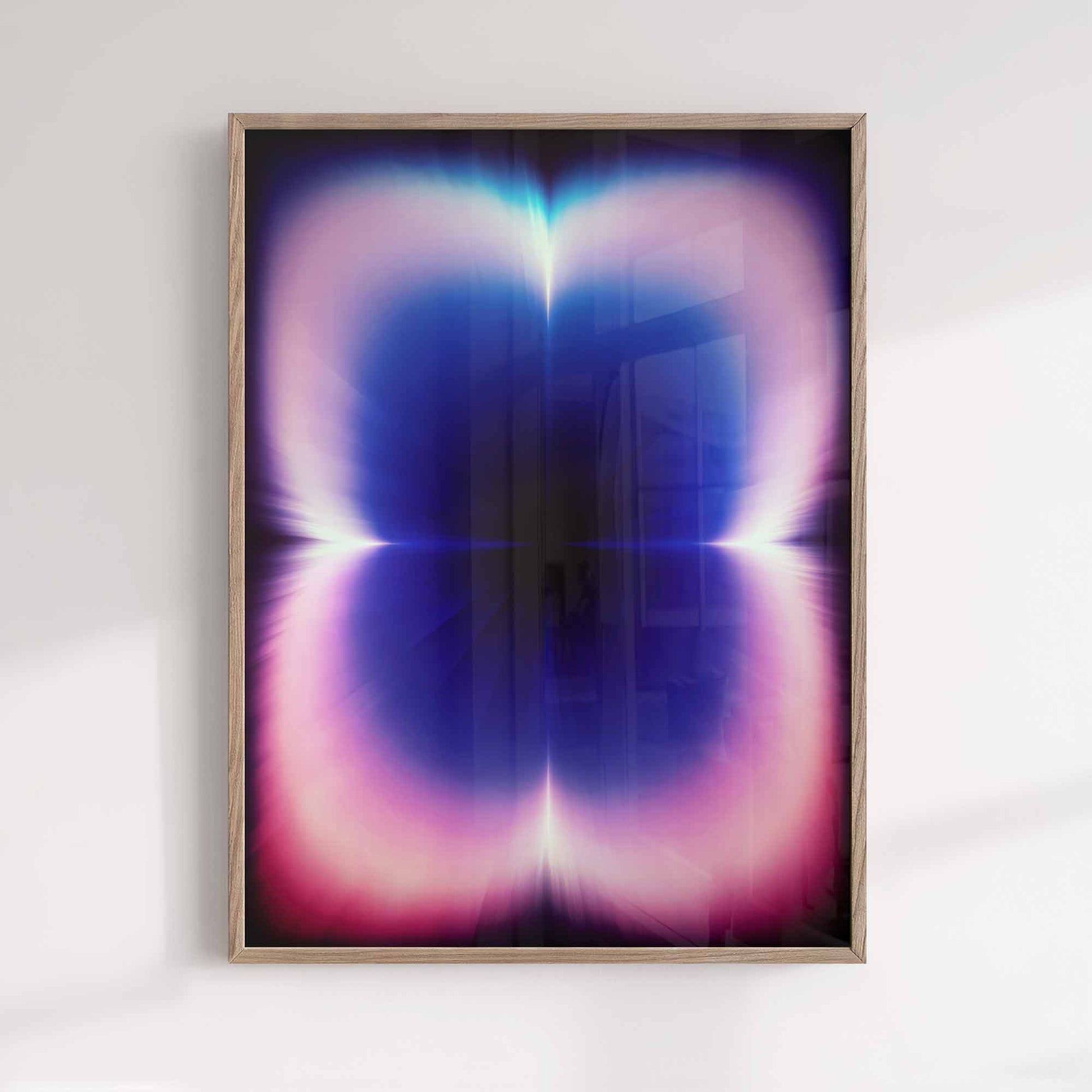 Modern Trendy Abstract Wall Art Print, Glow Gradient Artwork, Afterhours Gallery