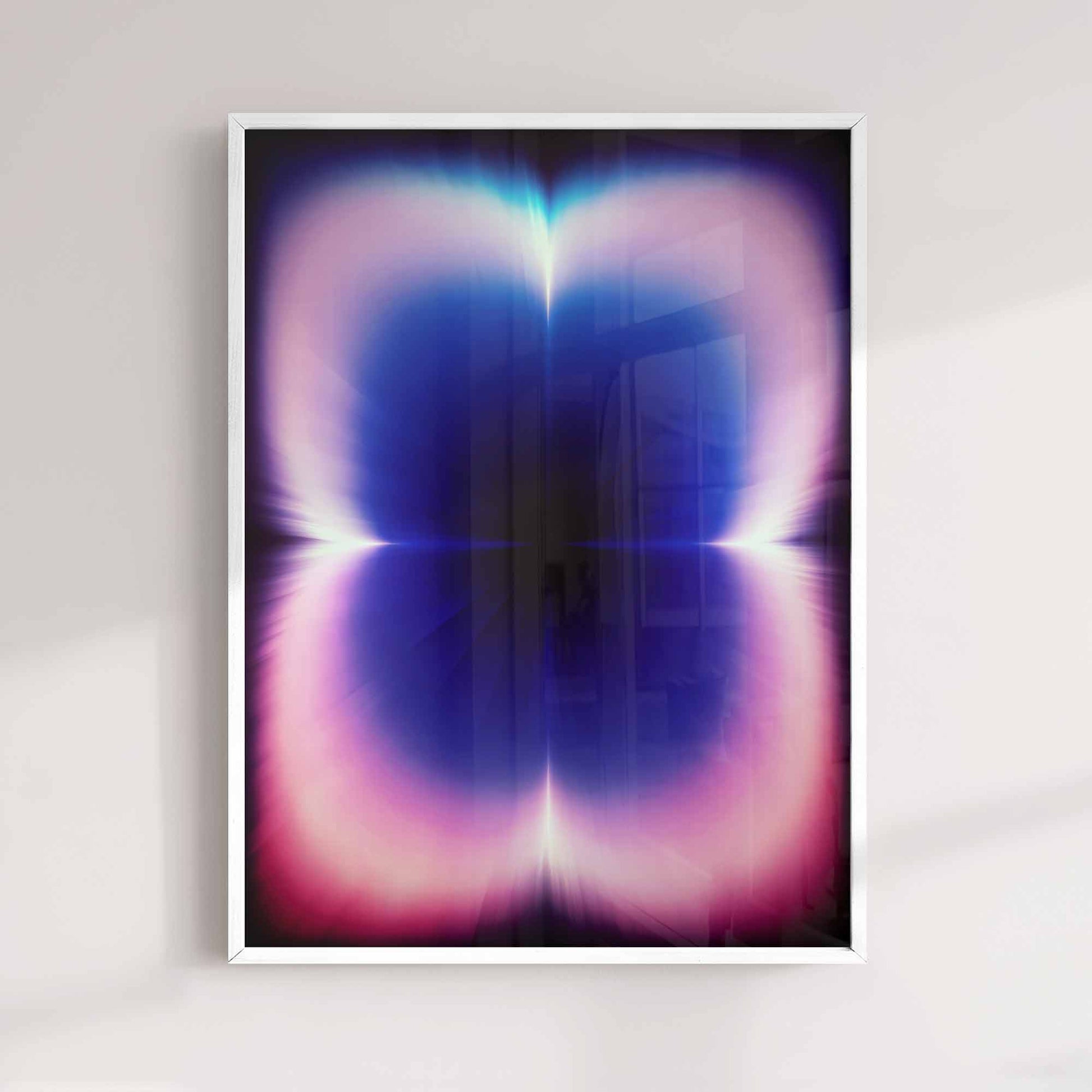 Modern Trendy Abstract Wall Art Print, Glow Gradient Artwork, Afterhours Gallery