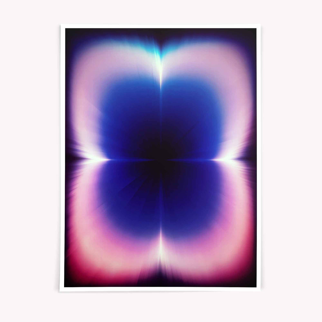 Modern Trendy Abstract Wall Art Print, Glow Gradient Artwork, Contemporary Light Art Decor