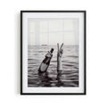 Black and white luxury fashion framed wall art print black, inspired by editorial photography, boujee interiors and stylish bedroom decor.