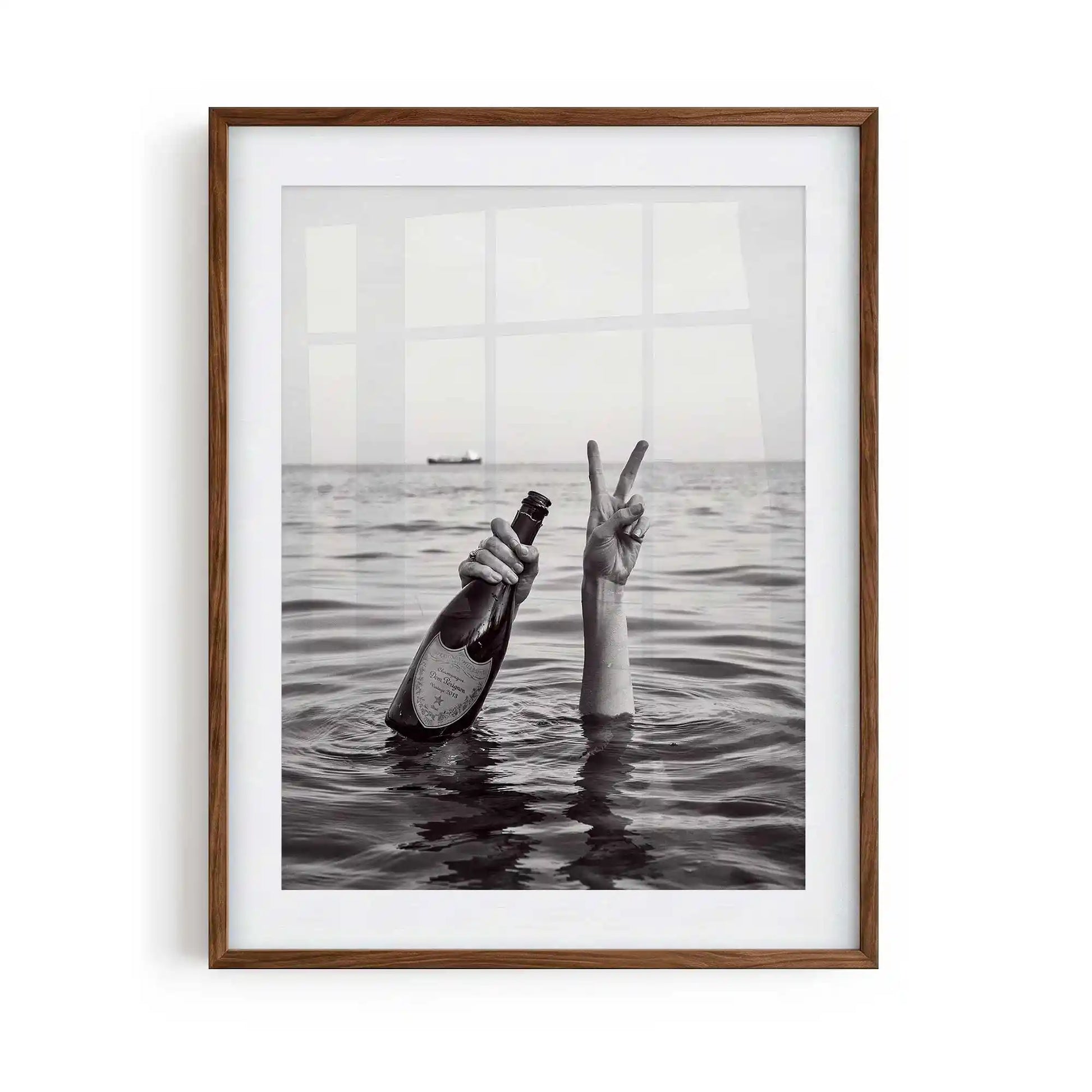 Black and white luxury fashion framed wall art print brown, inspired by editorial photography, boujee interiors and stylish bedroom decor.