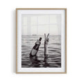 Black and white luxury fashion framed wall art print oak, inspired by editorial photography, boujee interiors and stylish bedroom decor.