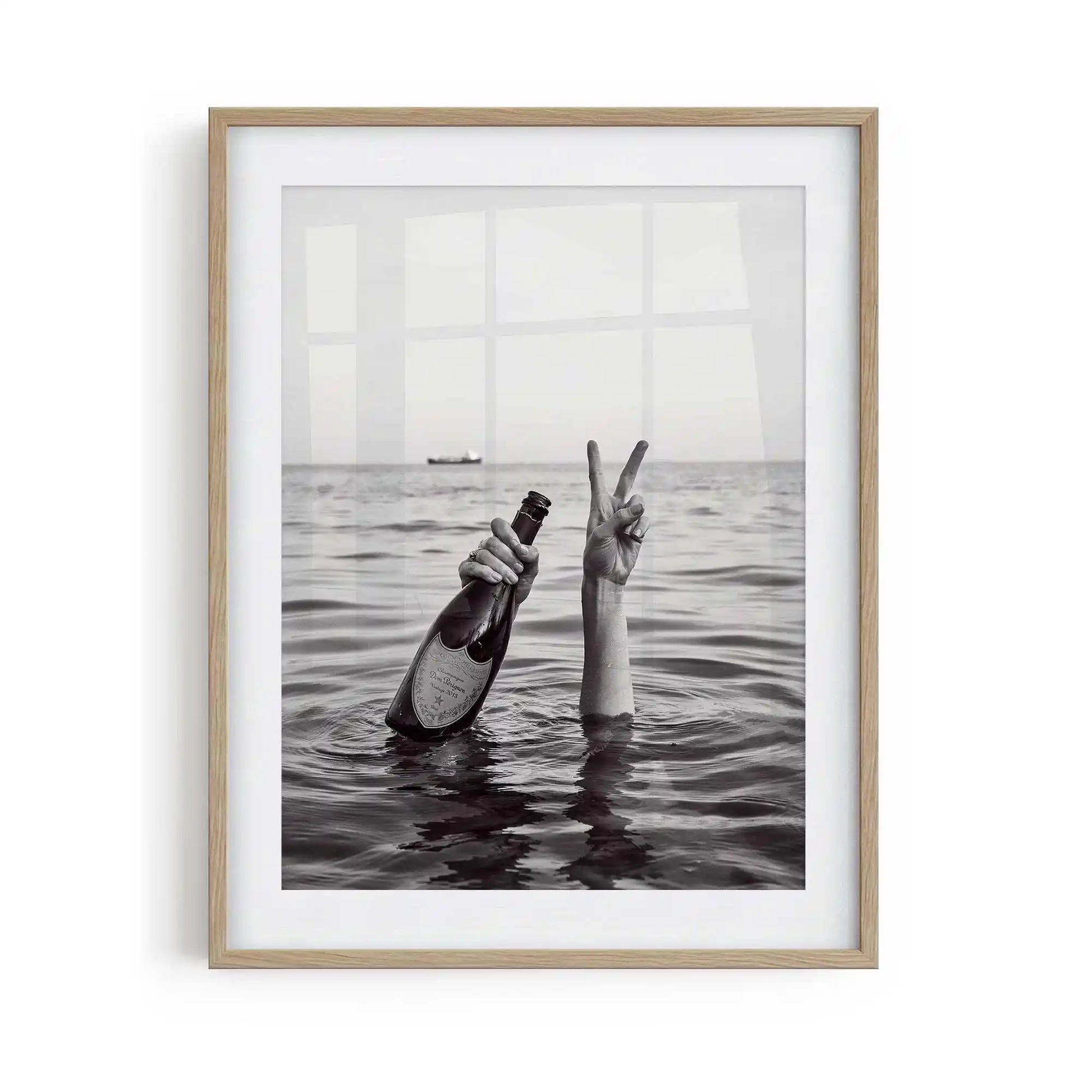 Black and white luxury fashion framed wall art print oak, inspired by editorial photography, boujee interiors and stylish bedroom decor.