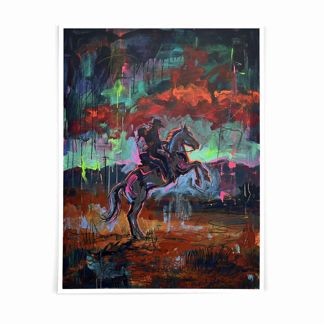 Modern Cowboy Western Poster