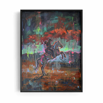 Modern Cowboy Painting Wall Art