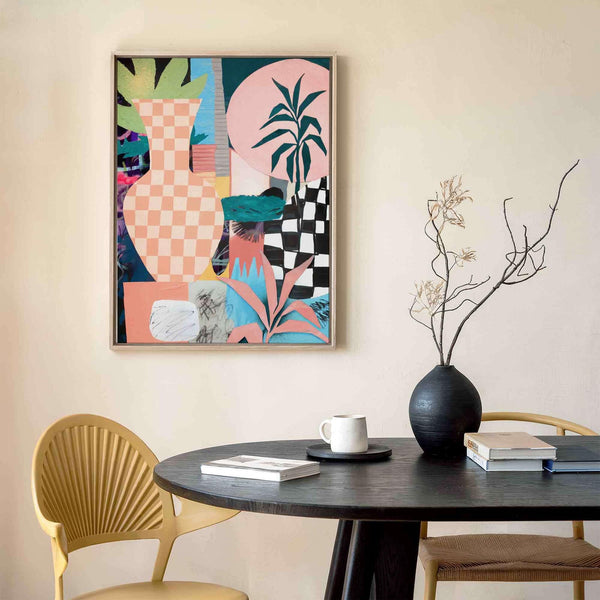 Abstract Collage Canvas Print | Nature Inspired Wall Art by Afterhours Gallery