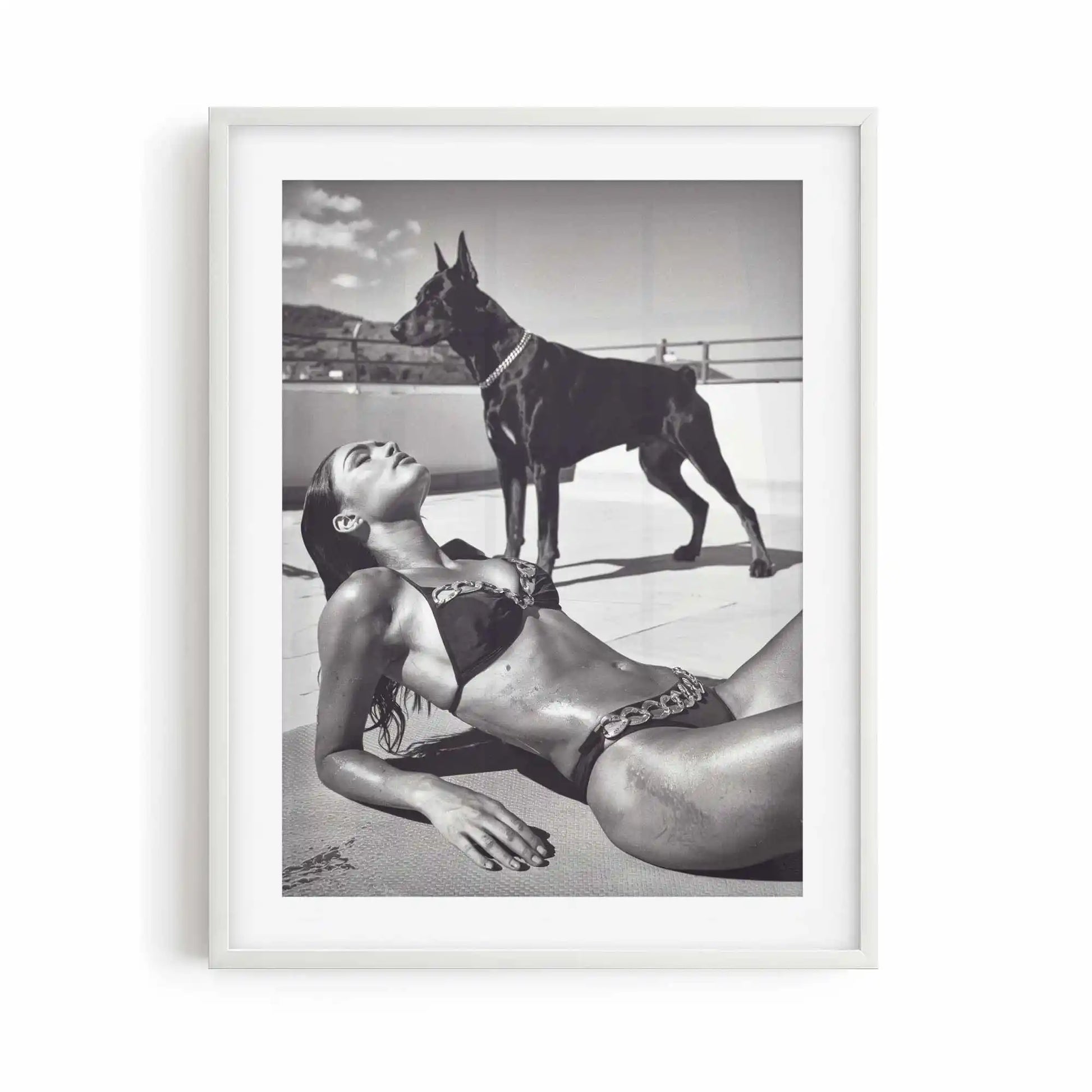 The Guardian white framed editorial photography print for minimalist modern interiors | AfterHours Gallery