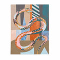 Boho Desert Ritual print abstract snake artwork rustic palette poster