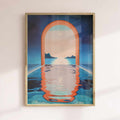 Dream Pool Archway framed print  – Moroccan Oasis, surreal abstract design by Afterhours Gallery