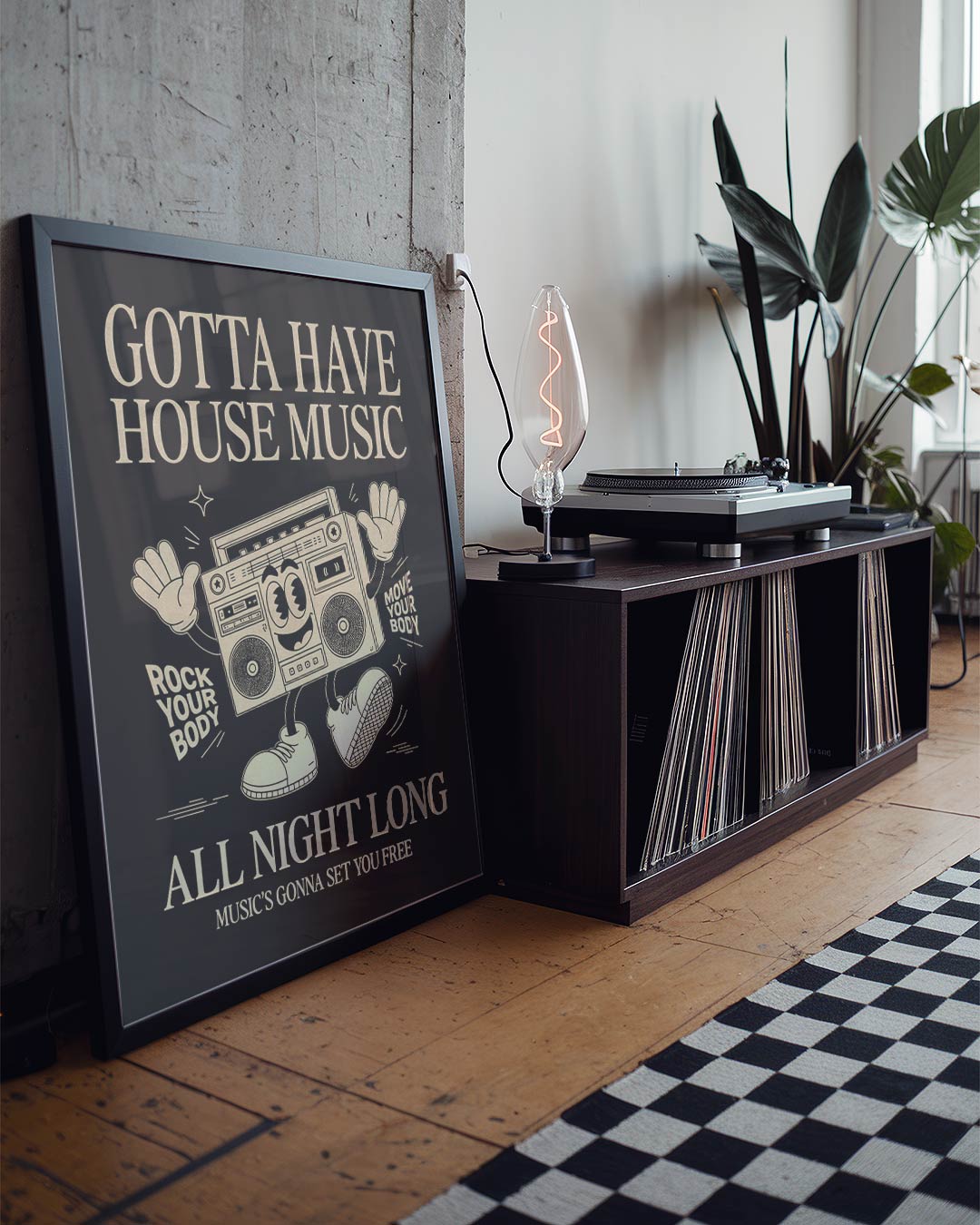 Gotta Have House Music Print | Retro House Poster, Chicago Dance Culture Art, Vintage DJ Wall Decor, Music Lover Gift