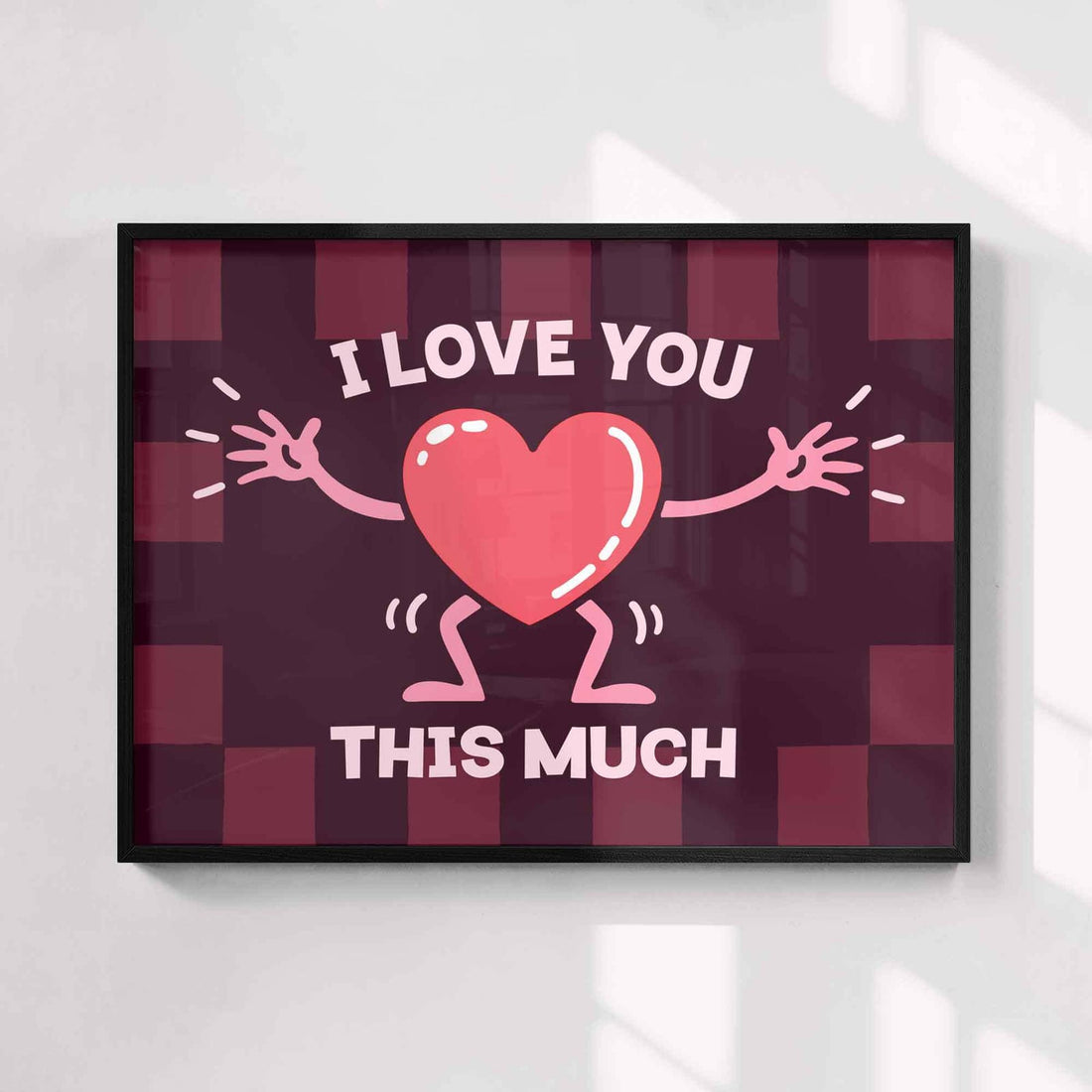 I Love You This Much Framed Print - After Hours Gallery