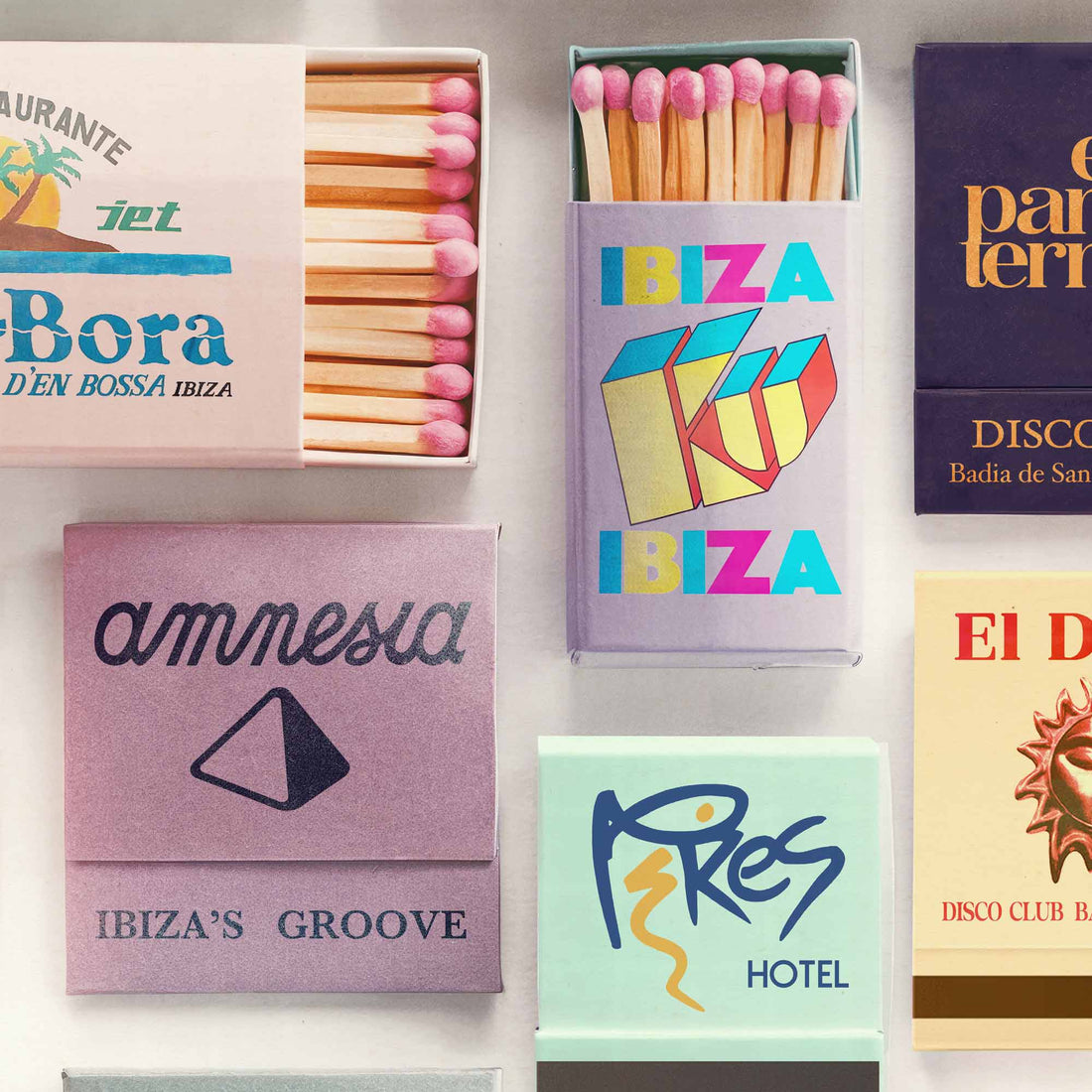 ibiza wall art, 90s rave poster, vintage club poster, music wall art, clubbing gift, dj gift, ibiza nightlife, rave art print, retro ibiza decor, matchbox art, amnesia poster, pacha poster, space ibiza art, cafe del mar print, nostalgic wall art