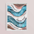 White frame wellness quote print