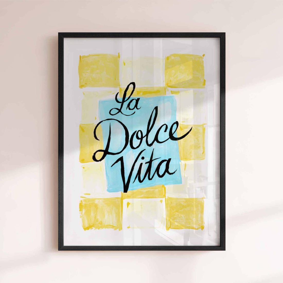 summer wall decor, fruit print, botanical art, organic shapes print, still life print, italian prints, framed la dolce vita p
