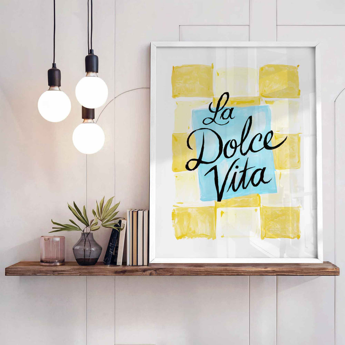 La Dolce Vita citrus typography kitchen print - Afterhours Gallery
