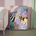 Lavender Rhythm – Abstract Collage Print AfterHours Gallery