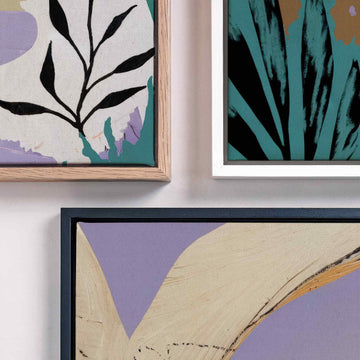 Lavender Rhythm – Abstract Collage Print AfterHours Gallery