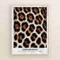 Leopard Print Definition Poster in a High-Fashion Dressing Room