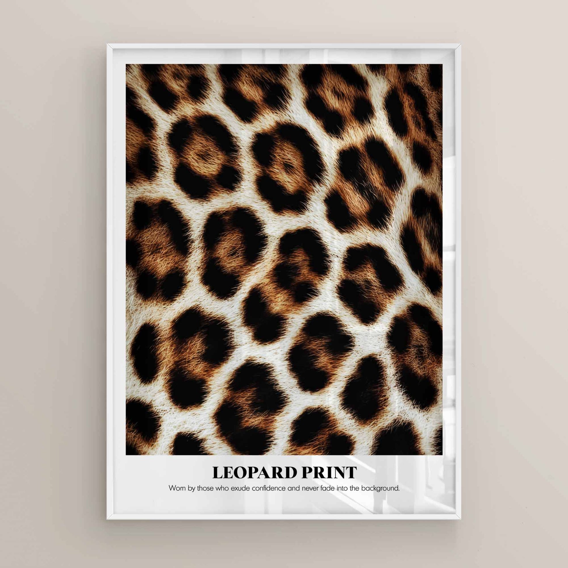 Stylish Leopard Print Decor in a Minimalist Bedroom Setting