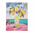 limoncello Poster  featuring lemons and coastal scenery in modern home