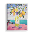 Limoncello – Italian Lemon Wall Art Print | Mediterranean Coastal framed print