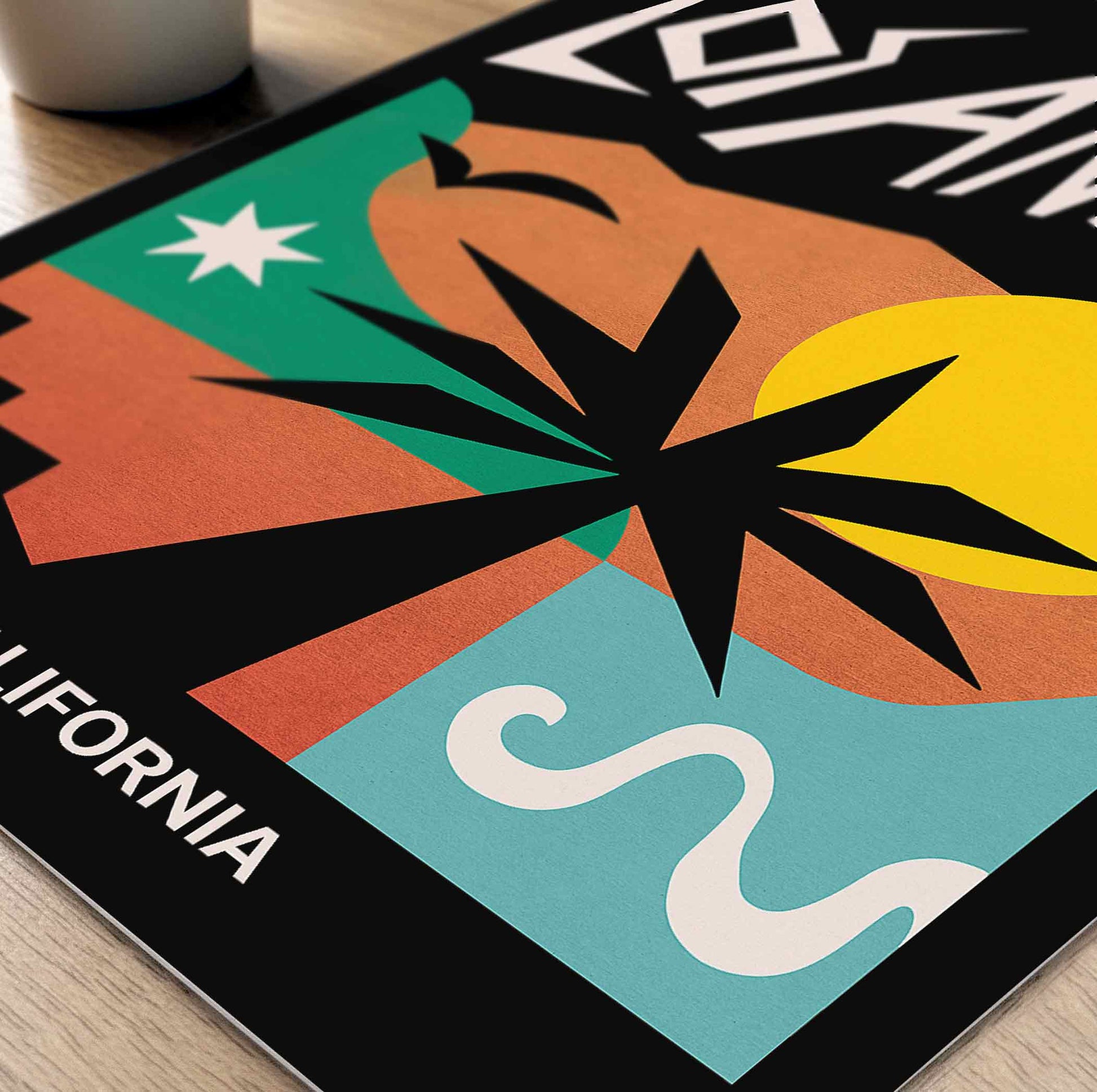 los angeles wall art, la travel poster, california poster art Afterhours Gallery