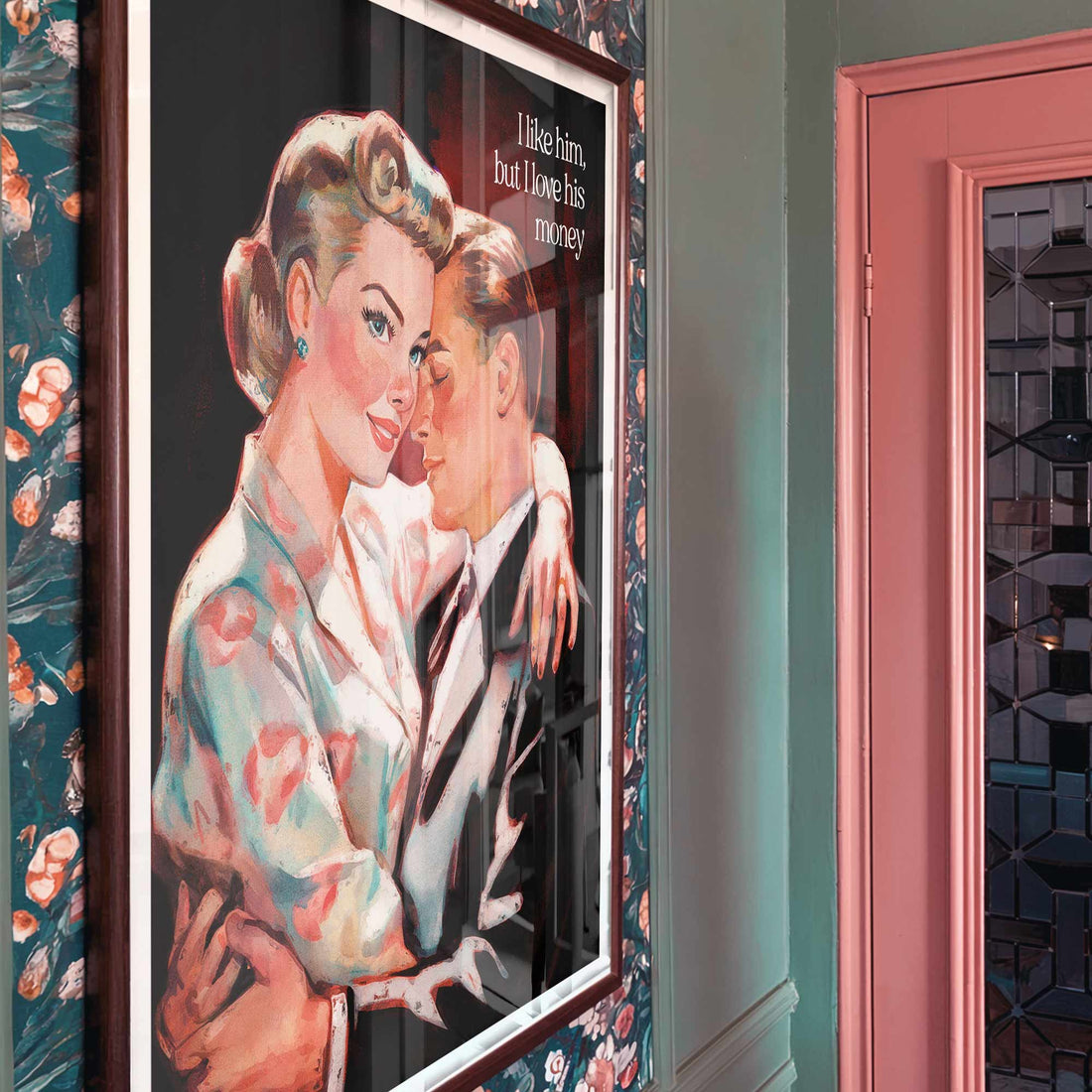 Vintage feminist poster wall art
