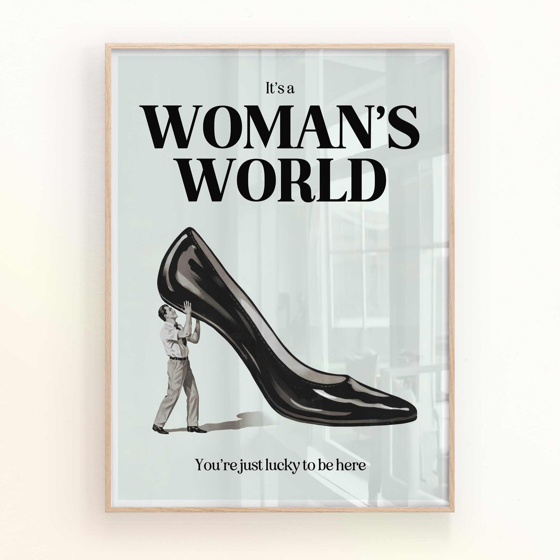 Glamour & Power – Retro Feminist Decor Print