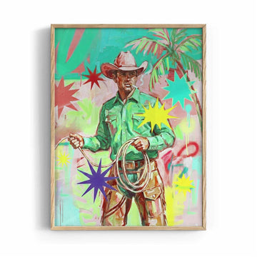 Pop Art Cowboy Poster Print